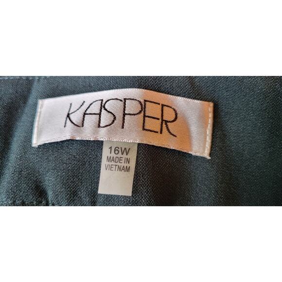 NWT $89 Kasper Women's Plus Size 16W Straight-Leg Polyester Dress Pants - Picture 9 of 12